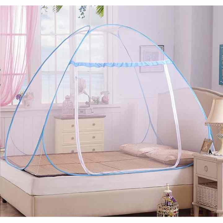 Màn Chụp Tự Bung Gấp Gọn Thông Minh 1m8x2m (Xanh)
