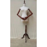 Manocanh tay gỗ thật màu gỗ nâu ( bộ 2 con manocanh )
