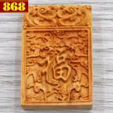 Mặt gỗ ngọc am khắc chữ Phúc MG68