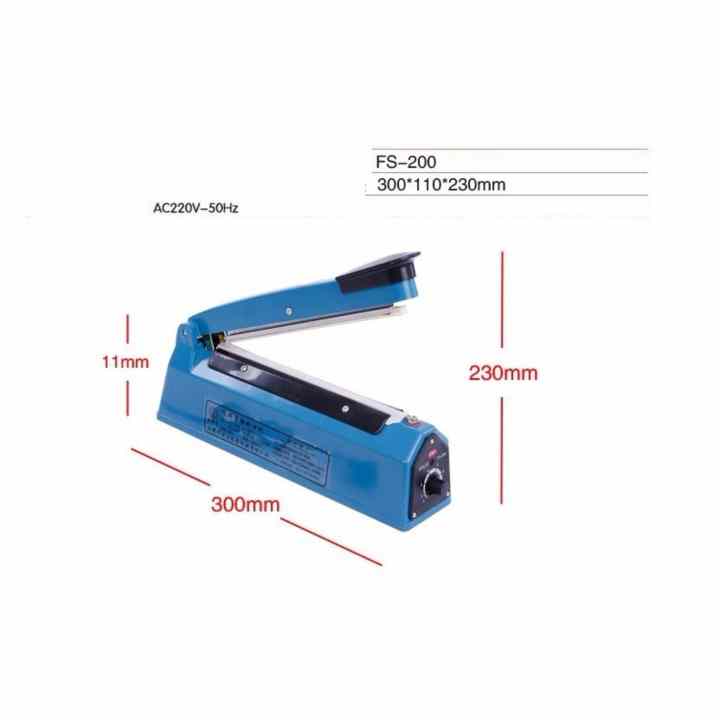 Máy hàn túi nilon dập tay Impulse Sealer PFS-200 (Xanh)