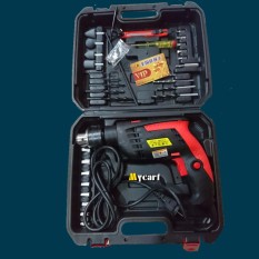 Máy khoan đa năng màu đen công suất 1860W tốc độ 3800 vòng/ phút, khoan bê tông, tường, bắt vít, gỗ, kim loại, gạch