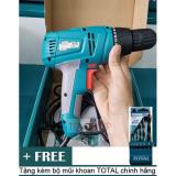 Máy khoan điện total 280w tặng kèm bộ mũi khoan total