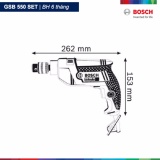 Máy khoan động lực Bosch GSB 550 E