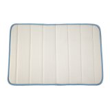 Memory Foam Bath Mats Bathroom Horizontal Stripes Rug Non-slip Blue (Intl)