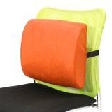 Memory Foam Lumbar Cushion Travel Pillow Car Flight Seat Home Chair Back Support