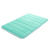Memory Foam Mat Absorbent Slip-resistant Pad Bathroom Shower Bath Mats Blue - intl