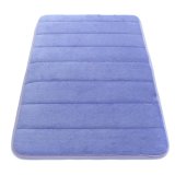 Memory Foam Mat Absorbent Slip-resistant Pad Bathroom Shower Bath Mats Dark Blue - intl