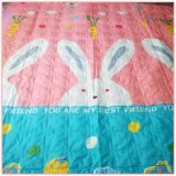 (FreeShip MAX) Mền chần gòn Kovico cotton họa tiết Thỏ trắng