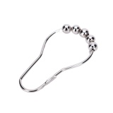 Metal Shower Curtain Hooks Rings 12 Count Double Glide - intl