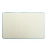 Microfibre Memory Foam Bathroom Shower Bath Mat With Non Slip Back Blue Machine washable - intl