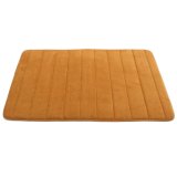 Microfibre Memory Foam Bathroom Shower Bath Mat With Non Slip Back Brown - intl