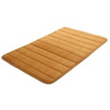 Microfibre Memory Foam Bathroom Shower Bath Mat With Non Slip Back Brown - intl