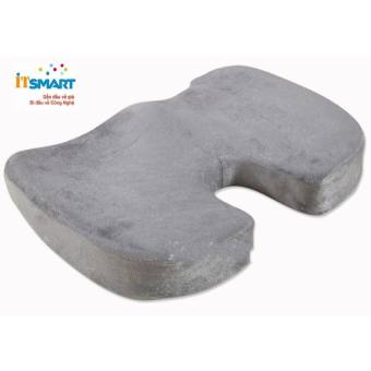 Đệm tựa ghế văn phòng cao su mềm 45x36x7cm (Xám)