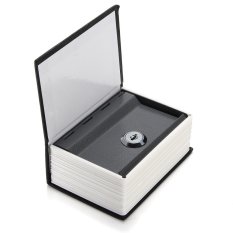 Mini An Ninh Ngôi Nhà Từ Điển Sách Bí Mật Bảo Quản An Toàn Khóa phím Hộp Tiền Mặt + 2 Chìa Khóa Màu Đen-quốc tế