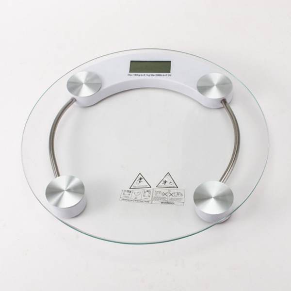 Mini Tempered Glass Personal High Accuracy Digital Step-On Technology Body Weight Scale