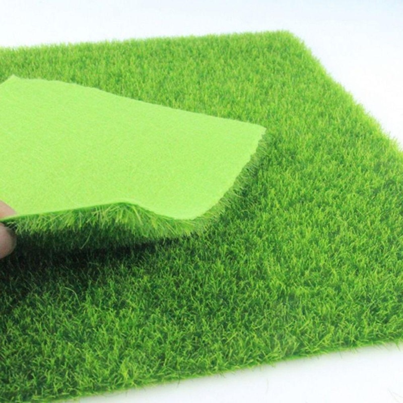Miniature Artificial Plastic Grass Lawn Garden Décor DIY Ornaments - intl