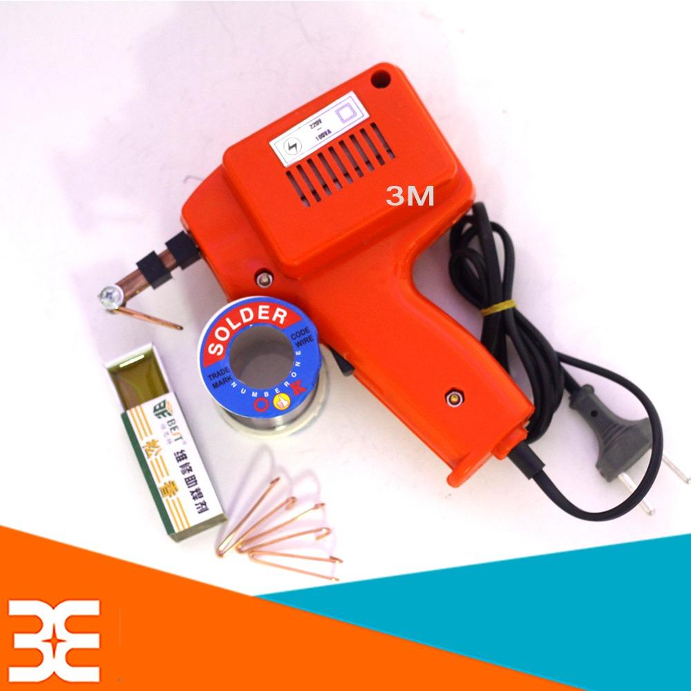 Mỏ Hàn Xung 220V 100W Bách Khoa ( Tặng 01 Thiếc OK 100g, 01 Hộp Nhựa Thông, 03 Mũi Hàn Xung )