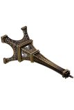 Mô hình tháp Eiffel cao 18 cm (màu vàng rêu)