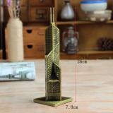 Mô hình tháp Ngân Hàng cao 26 cm (màu vàng rêu)