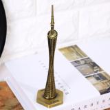 Mô hình tháp Quảng Châu cao 20 cm (màu vàng rêu)