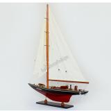 Mô hình thuyền buồm trang trí Endeavour 50cm (Đỏ - Đen)