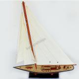 Mô hình thuyền buồm trang trí Endeavour 50cm (Đỏ - Đen)