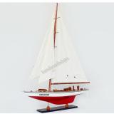 Thuận buồm xuôi gió Thuyền Endeavour 50cm (Đỏ - Trắng)