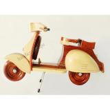 Xe máy gỗ, xe Vespa trang trí (dài: 20cm)