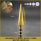 Mũi khoan thẳng 3-13MM HSS TIN chuôi lục