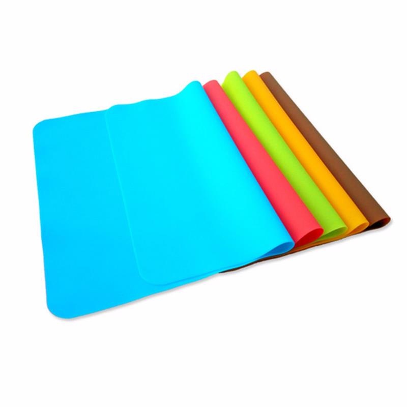 Multifunctional Non-stick Silicone Baking Mat Liner Heat Resistance Table Placemat Pad Pastry Board Size 40x30cm,Blue - intl