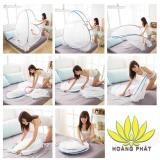 MÙNG CHỤP TỰ BUNG 1M6 X 2M (2 CỬA) HOÀNG PHÁT (XANH HOA)