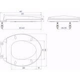 Nắp bồn cầu HA02 - nhựa plastic trắng
