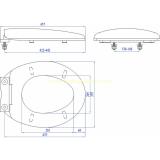 Nắp bồn cầu rơi êm Sunzin05
