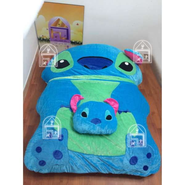 Nệm Thú Bông Cao Cấp Nhật Bản Stitch Có Chăn Bụng Vao Nha Toi BA0043