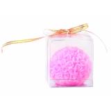 Nến thơm décor hoa hồng hình quả cầu MIC5074 (Hồng)