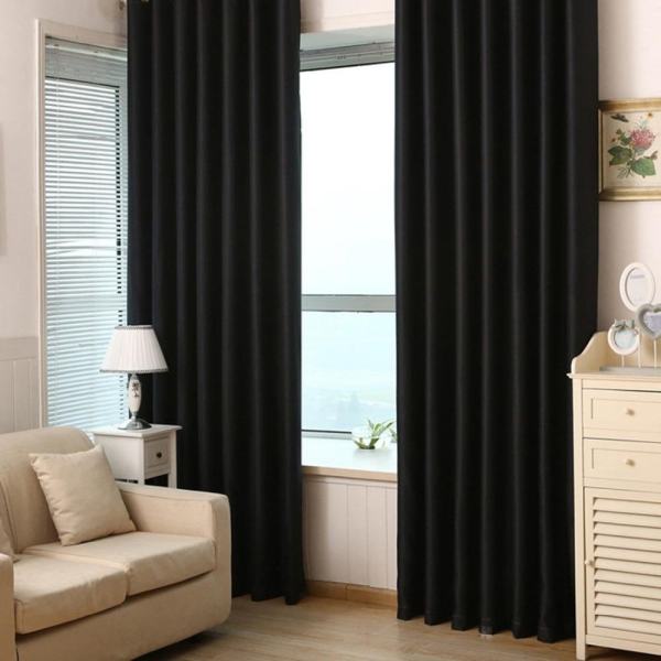 New 1 PCS 1M *2.15M Customized Blackout Curtains For Living Room Kitchen Bedroom Hotels Curtains Blinds - intl