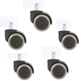 New 10PCS Office Chair Soft Rubber Caster Wheel Swivel Wood Floor Funiture Replacement