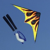 New 63-Inch 1.6m Dual Line Flame Stunt Kite Outdoor fun Sport Toys for Beginner - intl