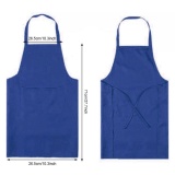 New Chef Pockets Bib Apron Restaurant Commercial Kitchen Chef Bib Apron 6 Colors (White)