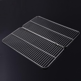 New Kitchen Cooking Stainless Steel Grill Mesh Frame Small Grid Foldable Grill Net