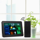 New Wireless Color Weather Station Indoor/Outdoor Temperature Humidity Forecast Clock(EU) - intl