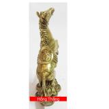 Tượng Ngựa xích thố - bằng đồng thau Việt 1,2kg - 23cmx20cm ( linh vật phong thuỷ, mã đáo thành công)
