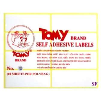 Nhãn Tomy Brand Self Adhesive Labels 100