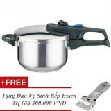 [Miễn phí ship] Nồi áp suất bếp từ Elo Praktika Plus XL 6 Lít + Tặng Dao vệ sinh bếp Essen