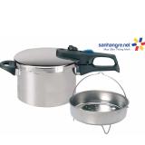 Nồi áp suất Inox 304 ELO Praktika Plus XL 6L - Tặng kèm 1 giỏ Inox 20cm