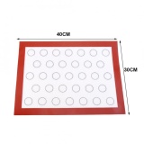 epayst Nonstick Silicone Baking Mat Oven Pastry Liner Macaron Cake Cookie Sheet Kitchen (Red)