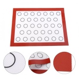 epayst Nonstick Silicone Baking Mat Oven Pastry Liner Macaron Cake Cookie Sheet Kitchen (Red)