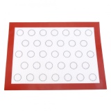 epayst Nonstick Silicone Baking Mat Oven Pastry Liner Macaron Cake Cookie Sheet Kitchen (Red)