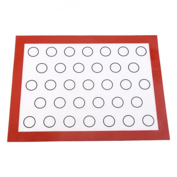 epayst Nonstick Silicone Baking Mat Oven Pastry Liner Macaron Cake Cookie Sheet Kitchen (Red)