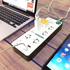 Ổ Cắm Điện Đa Năng 2 Cổng USB 5V2,1A Bruno Pro Hàng Xuất Thái